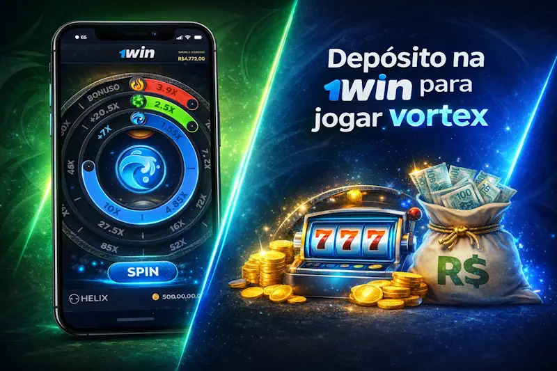Depósito na 1Win para jogar vortex game